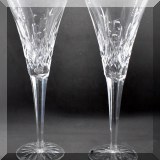 G07. Waterford Crystal champagne toasting flutes. 